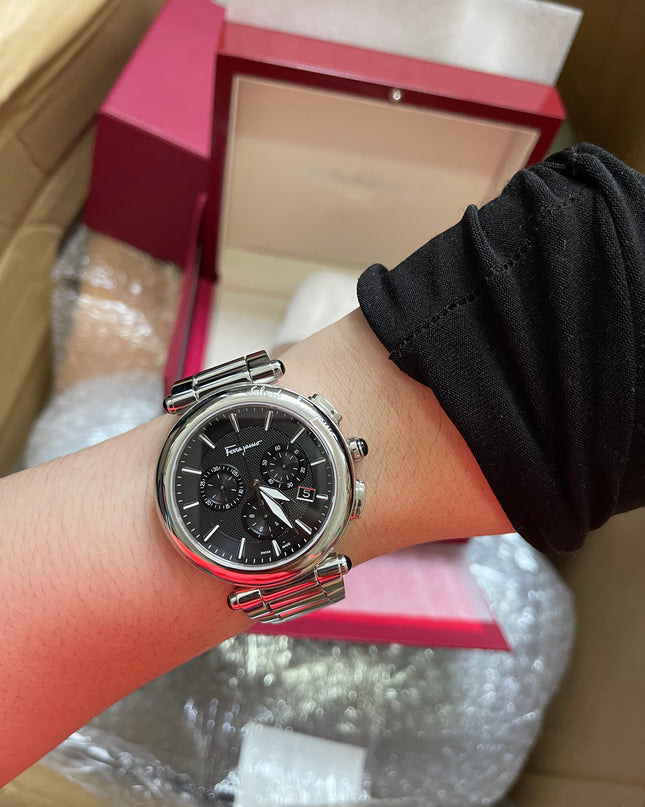 BIG DROP! Preloved Ferragamo Idillio Quartz Chronograph 42mm