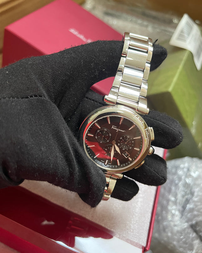 BIG DROP! Preloved Ferragamo Idillio Quartz Chronograph 42mm