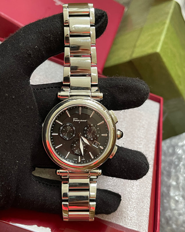 BIG DROP! Preloved Ferragamo Idillio Quartz Chronograph 42mm