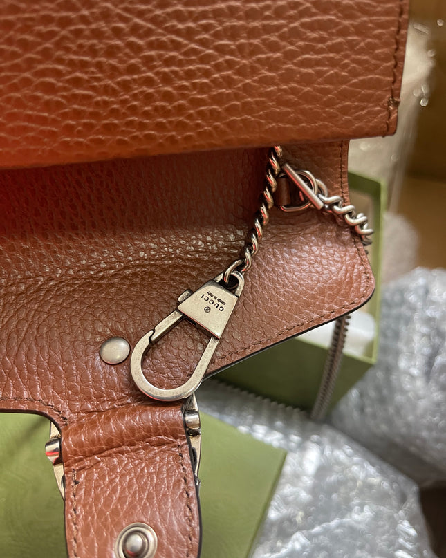 Preloved Gucci Blue/Brown Denim Super Mini GG Dionysus Crossbody Bag