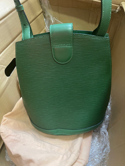 Preloved Louis Vuitton Green Epi Leather Cluny Shoulder Bag