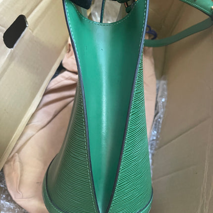 Preloved Louis Vuitton Green Epi Leather Cluny Shoulder Bag