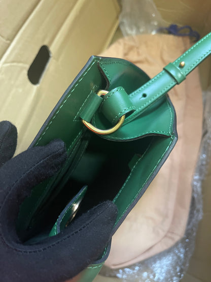 Preloved Louis Vuitton Green Epi Leather Cluny Shoulder Bag