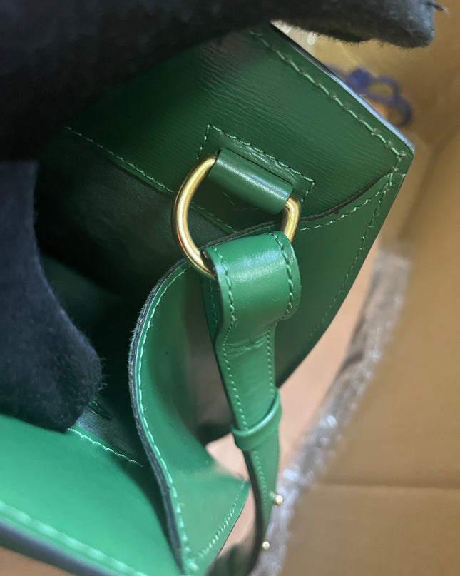 Preloved Louis Vuitton Green Epi Leather Cluny Shoulder Bag