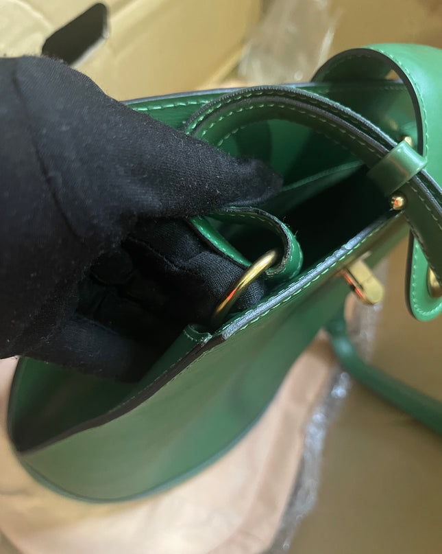 Preloved Louis Vuitton Green Epi Leather Cluny Shoulder Bag