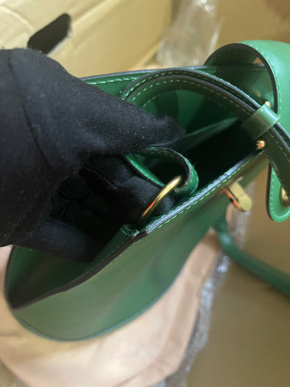 Preloved Louis Vuitton Green Epi Leather Cluny Shoulder Bag