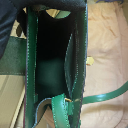 Preloved Louis Vuitton Green Epi Leather Cluny Shoulder Bag