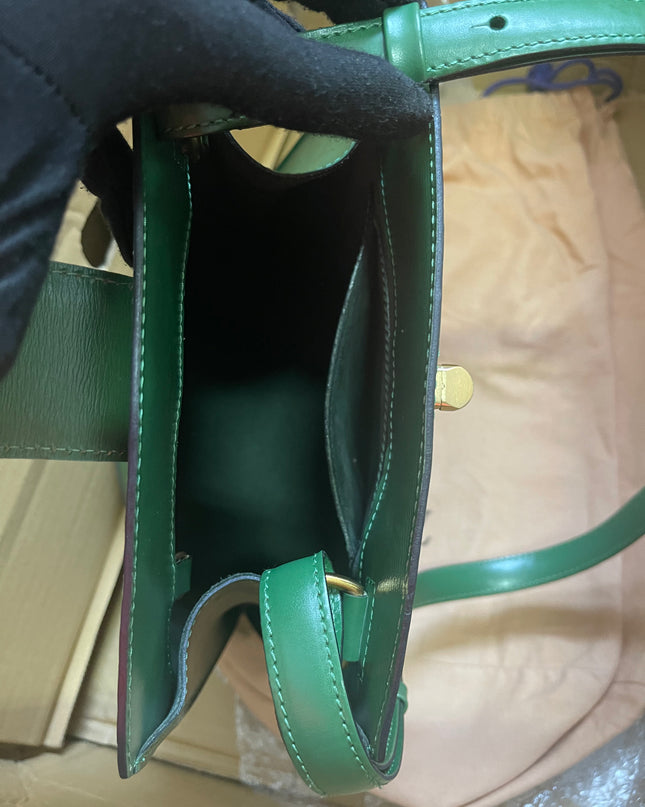 Preloved Louis Vuitton Green Epi Leather Cluny Shoulder Bag
