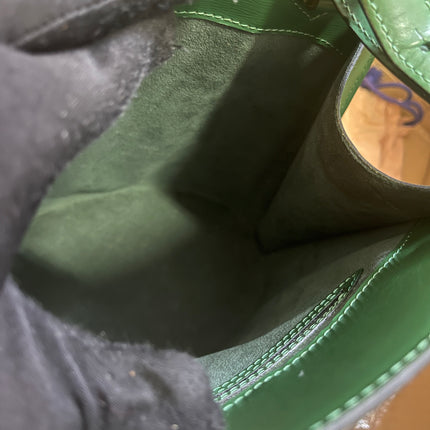 Preloved Louis Vuitton Green Epi Leather Cluny Shoulder Bag