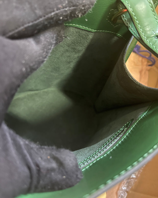 Preloved Louis Vuitton Green Epi Leather Cluny Shoulder Bag