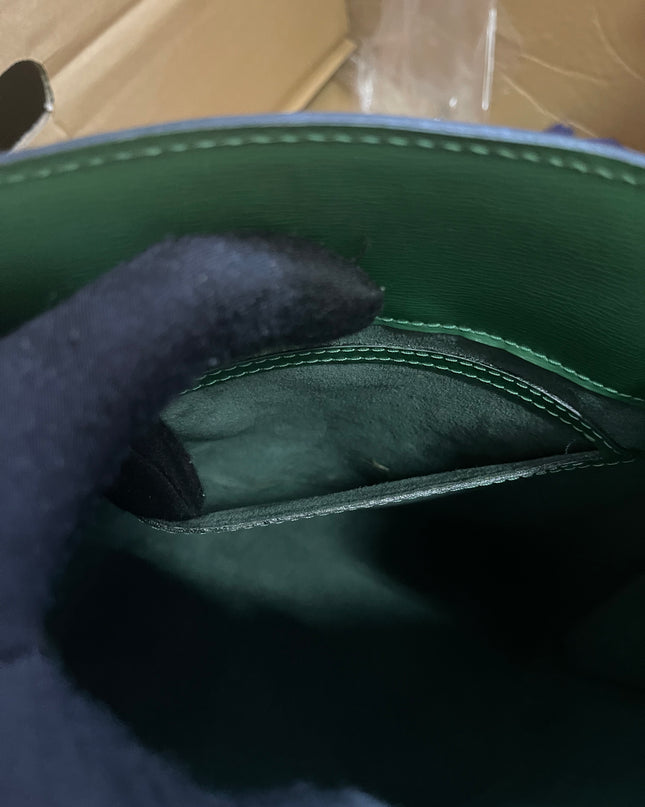 Preloved Louis Vuitton Green Epi Leather Cluny Shoulder Bag