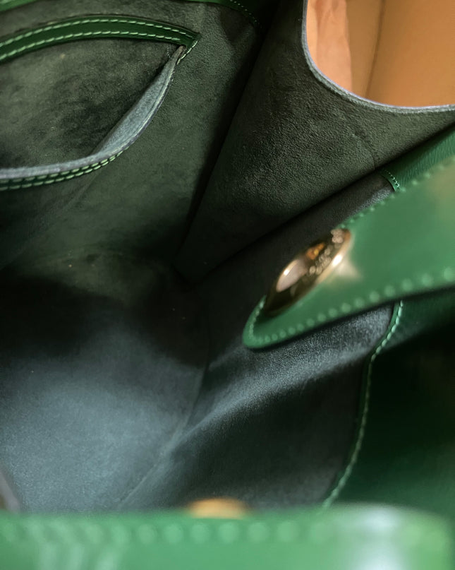 Preloved Louis Vuitton Green Epi Leather Cluny Shoulder Bag