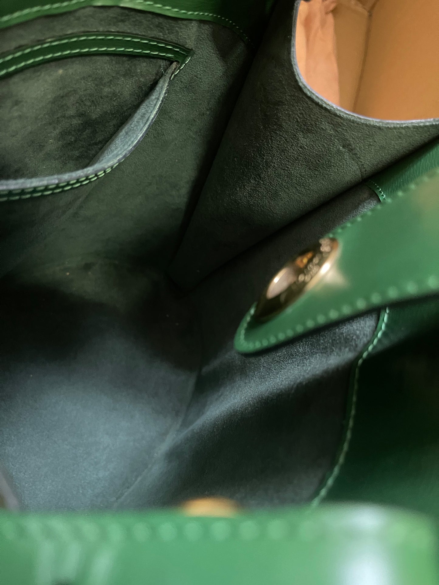 Preloved Louis Vuitton Green Epi Leather Cluny Shoulder Bag