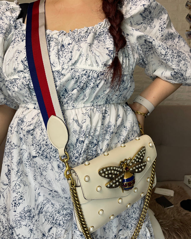Preloved Gucci Bee Pearl Bag