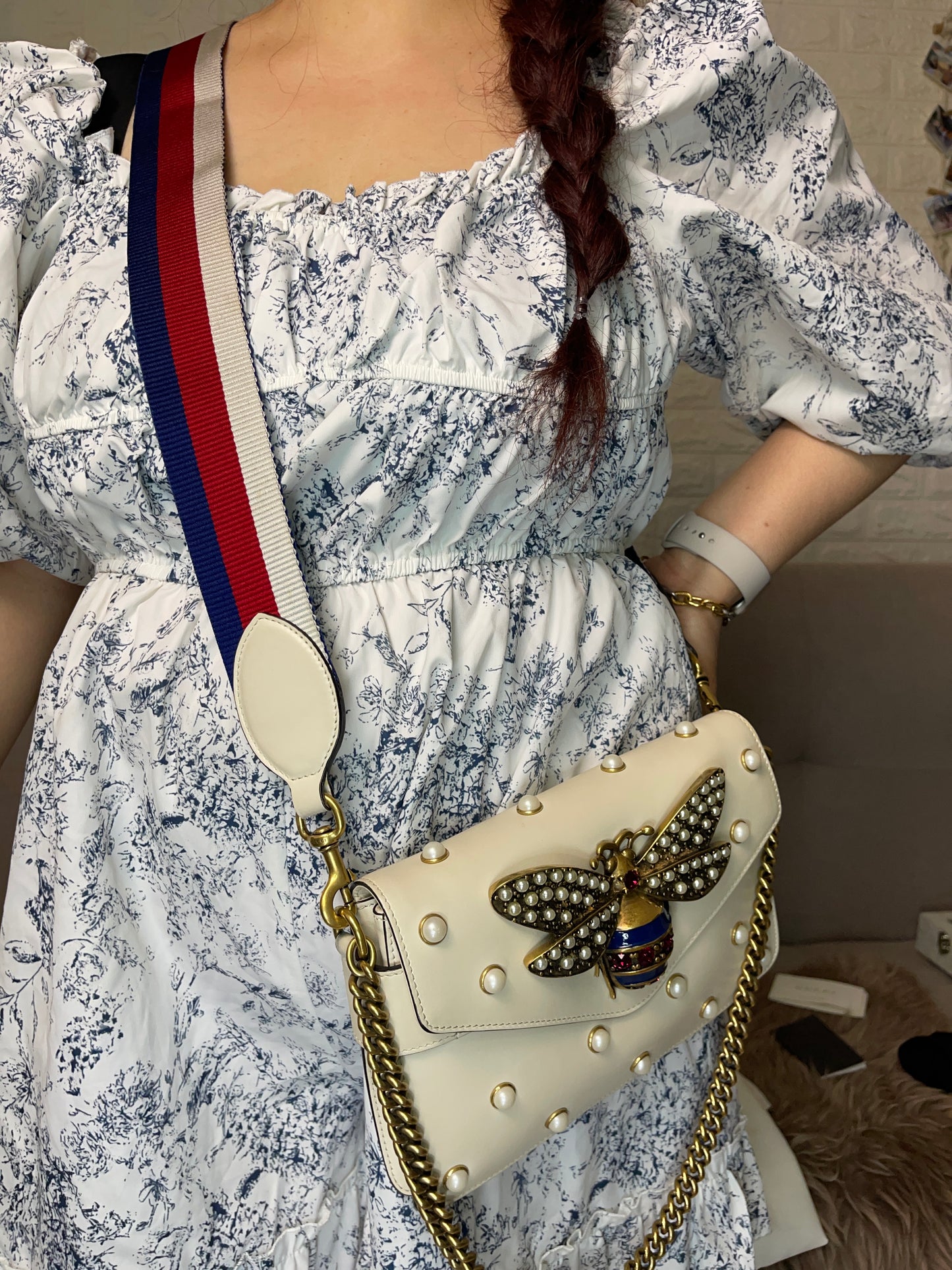 Preloved Gucci Bee Pearl Bag