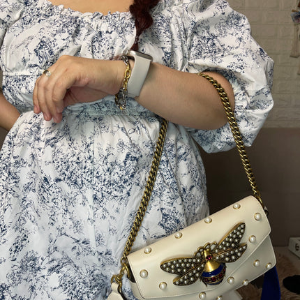 Preloved Gucci Bee Pearl Bag