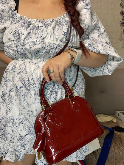 Preloved Louis Vuitton Vernis Alma BB – Red