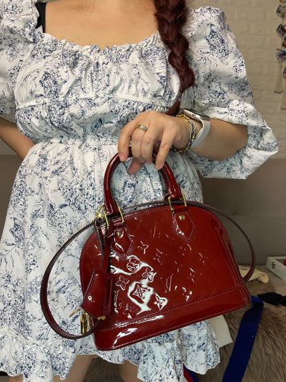 Preloved Louis Vuitton Vernis Alma BB – Red