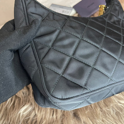BIG DROP!! Preloved Prada Re-Edition Quilted Nylon Bag – Black