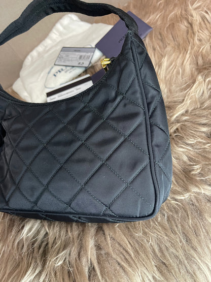 BIG DROP!! Preloved Prada Re-Edition Quilted Nylon Bag – Black