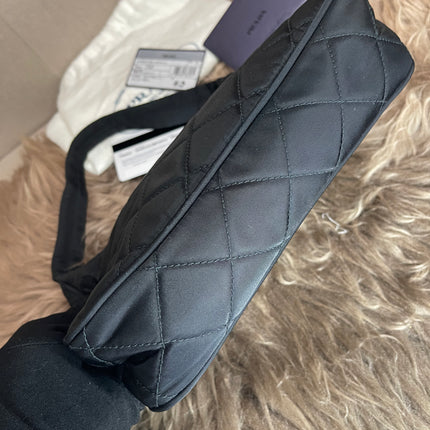 BIG DROP!! Preloved Prada Re-Edition Quilted Nylon Bag – Black
