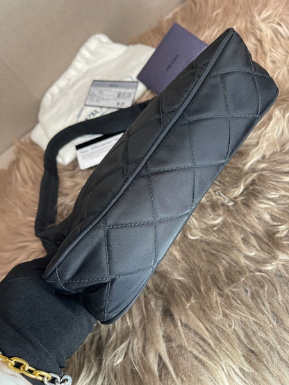 BIG DROP!! Preloved Prada Re-Edition Quilted Nylon Bag – Black