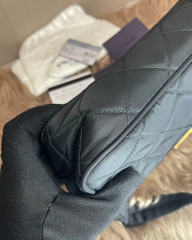 BIG DROP!! Preloved Prada Re-Edition Quilted Nylon Bag – Black