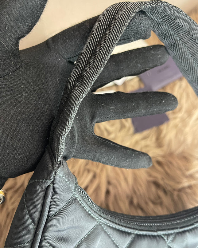 BIG DROP!! Preloved Prada Re-Edition Quilted Nylon Bag – Black