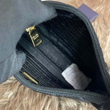 BIG DROP!! Preloved Prada Re-Edition Quilted Nylon Bag – Black