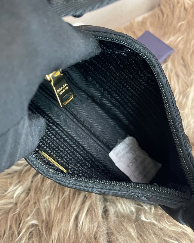 BIG DROP!! Preloved Prada Re-Edition Quilted Nylon Bag – Black