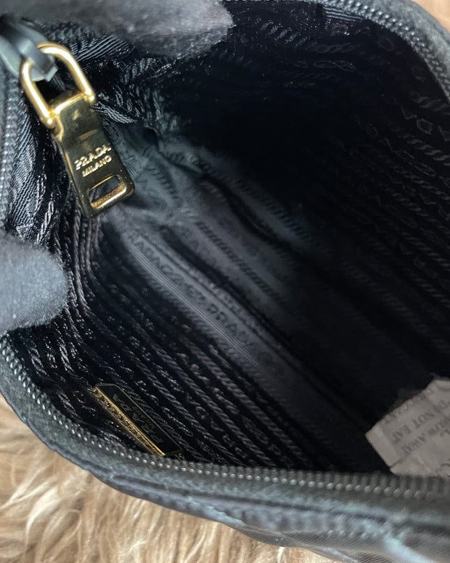 BIG DROP!! Preloved Prada Re-Edition Quilted Nylon Bag – Black