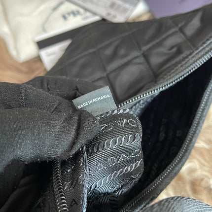 BIG DROP!! Preloved Prada Re-Edition Quilted Nylon Bag – Black