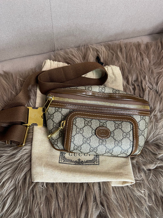 Preloved Gucci Mini Belt Bag – GG Supreme Canvas