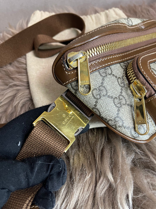 Preloved Gucci Mini Belt Bag – GG Supreme Canvas