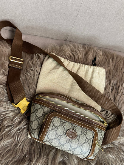 Preloved Gucci Mini Belt Bag – GG Supreme Canvas