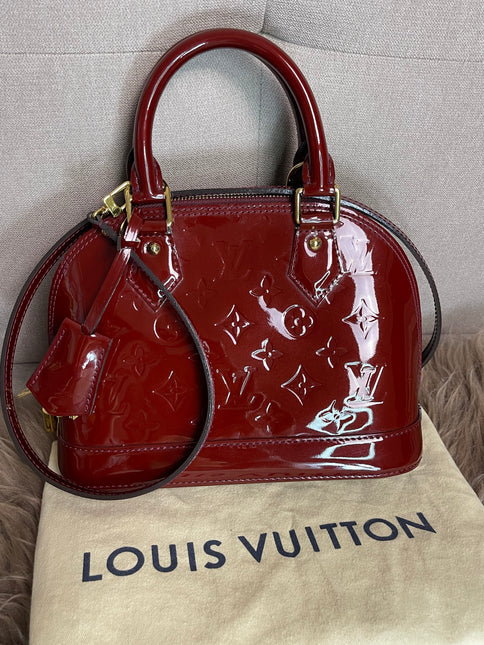 Preloved Louis Vuitton Vernis Alma BB – Red