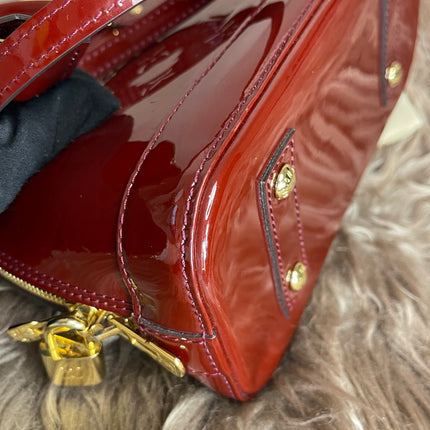 Preloved Louis Vuitton Vernis Alma BB – Red