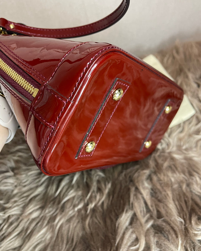 Preloved Louis Vuitton Vernis Alma BB – Red