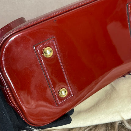 Preloved Louis Vuitton Vernis Alma BB – Red