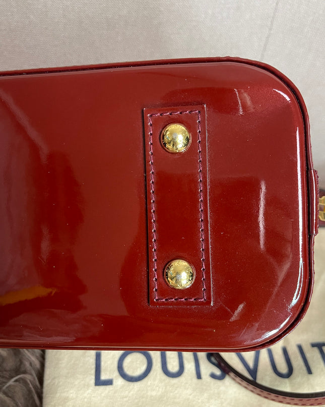 Preloved Louis Vuitton Vernis Alma BB – Red
