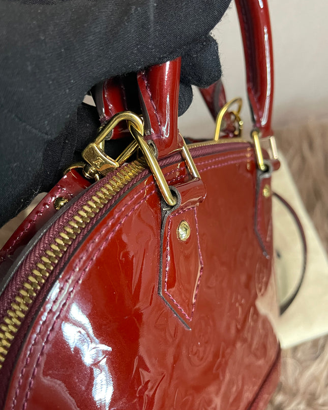 Preloved Louis Vuitton Vernis Alma BB – Red