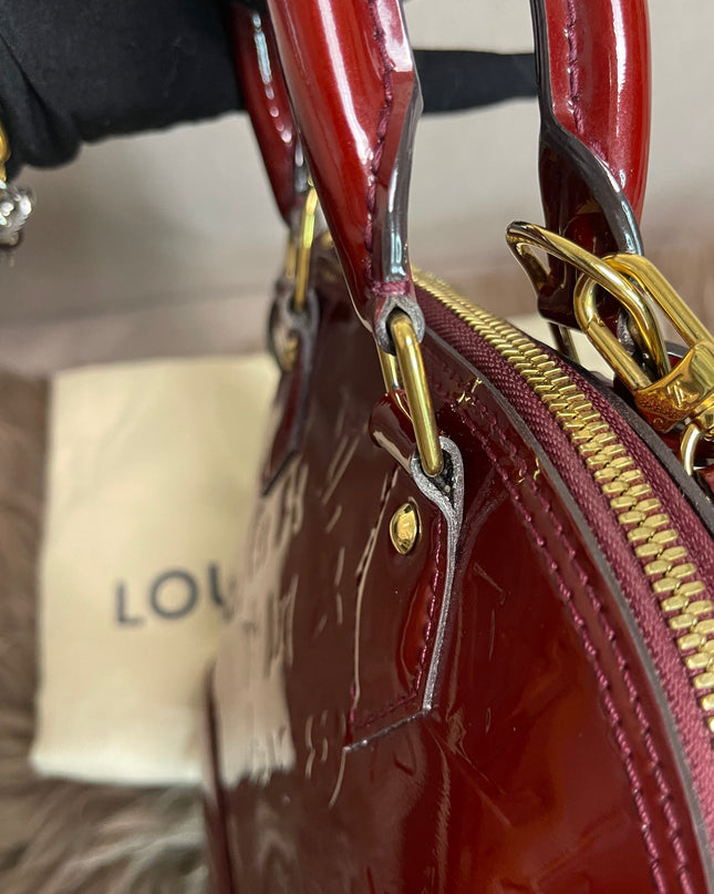 Preloved Louis Vuitton Vernis Alma BB – Red