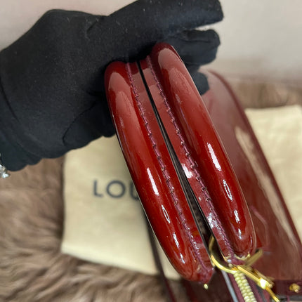 Preloved Louis Vuitton Vernis Alma BB – Red