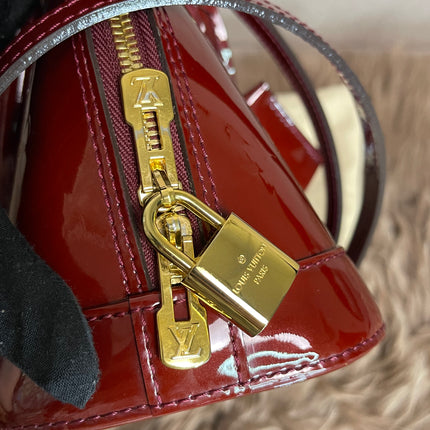 Preloved Louis Vuitton Vernis Alma BB – Red