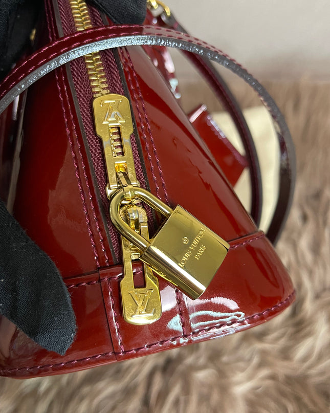 Preloved Louis Vuitton Vernis Alma BB – Red