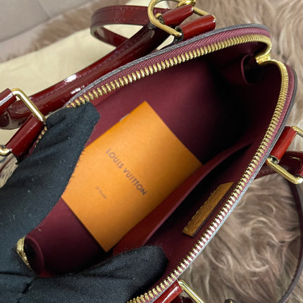 Preloved Louis Vuitton Vernis Alma BB – Red