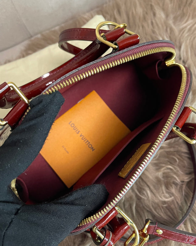 Preloved Louis Vuitton Vernis Alma BB – Red