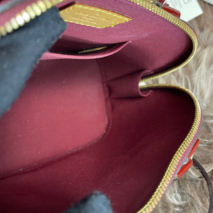 Preloved Louis Vuitton Vernis Alma BB – Red