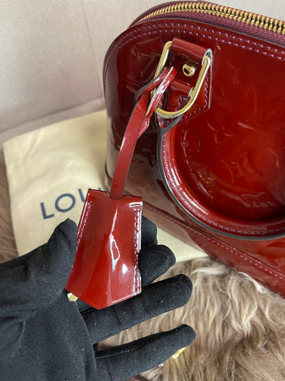Preloved Louis Vuitton Vernis Alma BB – Red