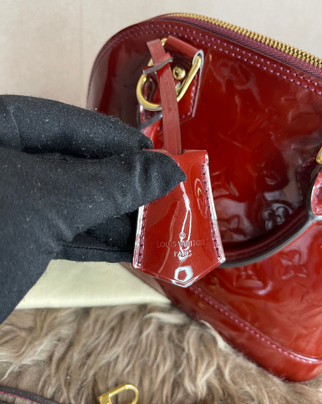Preloved Louis Vuitton Vernis Alma BB – Red